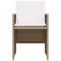Sillas y mesita de jardín 3 piezas ratán sintético cojín beige de , Conjuntos de jardín - Ref: Foro24-365066, Precio: 183,81 ...