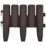 Bordes de jardín 36 unidades PP marrón 10 m de , Ribetes y bordes para jardín - Ref: Foro24-48620, Precio: 47,11 €, Descuento: %