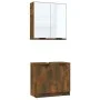 Set de muebles de baño 2 pzas madera ingeniería roble ahumado de , Muebles de baño - Ref: Foro24-3115865, Precio: 104,99 €, D...