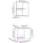 Set de muebles de baño 2 pzas madera ingeniería roble ahumado de , Muebles de baño - Ref: Foro24-3115865, Precio: 104,99 €, D...