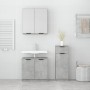 Set de muebles baño 3 pzas madera contrachapada gris hormigón de , Muebles de baño - Ref: Foro24-3115871, Precio: 178,86 €, D...