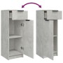 Set de muebles baño 3 pzas madera contrachapada gris hormigón de , Muebles de baño - Ref: Foro24-3115871, Precio: 178,86 €, D...