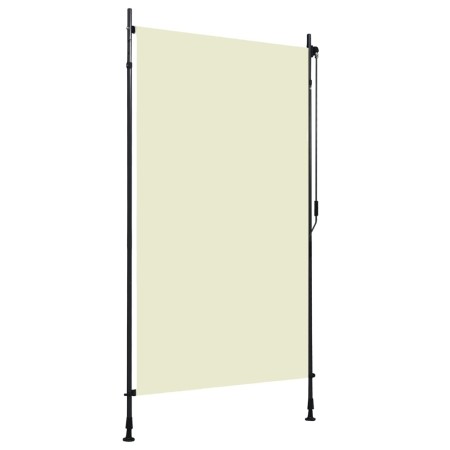 Estor enrollable de exterior color crema 120x270 cm de , Persianas y estores - Ref: Foro24-145940, Precio: 62,24 €, Descuento: %