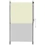 Estor enrollable de exterior color crema 120x270 cm de , Persianas y estores - Ref: Foro24-145940, Precio: 61,59 €, Descuento: %