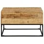 Mesa de centro madera de mango rugosa 68x68x41 cm de , Mesas de centro - Ref: Foro24-320817, Precio: 151,96 €, Descuento: %