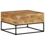 Rough mango wood coffee table 68x68x41 cm by , Coffee table - Ref: Foro24-320817, Price: 151,96 €, Discount: %