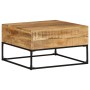 Mesa de centro madera de mango rugosa 68x68x41 cm de , Mesas de centro - Ref: Foro24-320817, Precio: 153,84 €, Descuento: %