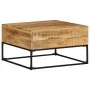 Rough mango wood coffee table 68x68x41 cm by , Coffee table - Ref: Foro24-320817, Price: 151,96 €, Discount: %