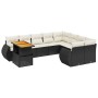 Set de sofás de jardín 10 pzas cojines ratán sintético negro de , Conjuntos de jardín - Ref: Foro24-3272358, Precio: 612,70 €...