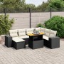 Set de sofás de jardín 8 piezas y cojines ratán sintético negro de , Conjuntos de jardín - Ref: Foro24-3275940, Precio: 490,2...