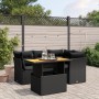 Set de muebles de jardín 5 pzas y cojines ratán sintético negro de , Conjuntos de jardín - Ref: Foro24-3270810, Precio: 370,0...