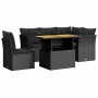 Set de muebles de jardín 5 pzas y cojines ratán sintético negro de , Conjuntos de jardín - Ref: Foro24-3270831, Precio: 420,1...