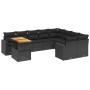 Set de sofás de jardín 10 pzas cojines ratán sintético negro de , Conjuntos de jardín - Ref: Foro24-3271475, Precio: 658,76 €...