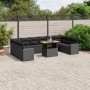Set de sofás de jardín 11 pzas y cojines ratán sintético negro de , Conjuntos de jardín - Ref: Foro24-3271482, Precio: 731,67...