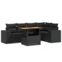Set de sofás de jardín 6 piezas y cojines ratán sintético negro de , Conjuntos de jardín - Ref: Foro24-3272623, Precio: 462,0...