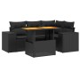 Set de muebles de jardín 5 pzas y cojines ratán sintético negro de , Conjuntos de jardín - Ref: Foro24-3272616, Precio: 409,1...
