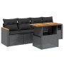 Set de muebles de jardín 5 pzas y cojines ratán sintético negro de , Conjuntos de jardín - Ref: Foro24-3272952, Precio: 340,1...