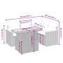 Set de muebles de jardín 5 pzas y cojines ratán sintético negro de , Conjuntos de jardín - Ref: Foro24-3273058, Precio: 342,8...
