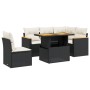 Set de sofás de jardín 6 piezas y cojines ratán sintético negro de , Conjuntos de jardín - Ref: Foro24-3273079, Precio: 390,9...