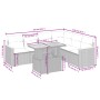 Set de comedor de jardín 7 pzas y cojines ratán sintético negro de , Conjuntos de jardín - Ref: Foro24-3273093, Precio: 422,6...