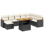 Set de sofás de jardín 8 piezas y cojines ratán sintético negro de , Conjuntos de jardín - Ref: Foro24-3273212, Precio: 515,3...