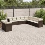 Set de sofás de jardín 11 pzas cojines ratán sintético marrón de , Conjuntos de jardín - Ref: Foro24-3249722, Precio: 763,03 ...