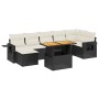 Set de sofás de jardín 8 piezas y cojines ratán sintético negro de , Conjuntos de jardín - Ref: Foro24-3271861, Precio: 474,3...