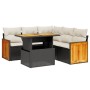 Set de sofás de jardín 6 piezas y cojines ratán sintético negro de , Conjuntos de jardín - Ref: Foro24-3273954, Precio: 401,8...