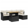 Set de sofás de jardín 6 piezas y cojines ratán sintético negro de , Conjuntos de jardín - Ref: Foro24-3275464, Precio: 366,6...