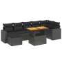 Set de sofás de jardín 8 piezas y cojines ratán sintético negro de , Conjuntos de jardín - Ref: Foro24-3275596, Precio: 535,8...