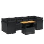 Set de sofás de jardín 8 piezas y cojines ratán sintético negro de , Conjuntos de jardín - Ref: Foro24-3270698, Precio: 563,5...