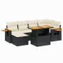 Set de sofás de jardín 8 piezas y cojines ratán sintético negro de , Conjuntos de jardín - Ref: Foro24-3273625, Precio: 486,8...