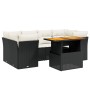 Set de comedor de jardín 7 pzas y cojines ratán sintético negro de , Conjuntos de jardín - Ref: Foro24-3270685, Precio: 447,6...