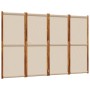 Biombo divisor de 4 paneles gris taupe 280x180 cm de , Divisores de ambientes - Ref: Foro24-4003364, Precio: 152,69 €, Descue...