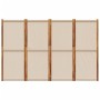 Biombo divisor de 4 paneles gris taupe 280x180 cm de , Divisores de ambientes - Ref: Foro24-4003364, Precio: 152,69 €, Descue...