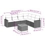 Set sofás de jardín 7 piezas y cojines ratán sintético beige de , Conjuntos de jardín - Ref: Foro24-3256471, Precio: 473,62 €...