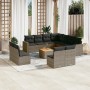Set de sofás de jardín 12 pzas con cojines ratán sintético gris de , Conjuntos de jardín - Ref: Foro24-3256515, Precio: 725,9...