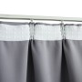 Cortinas opacas con ganchos 2 piezas gris 140x245 cm de vidaXL, Cortinas y visillos - Ref: Foro24-134432, Precio: 47,31 €, De...