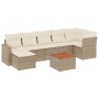 Juego de sofás de jardín con cojines beige 8 pzas ratán PE de , Conjuntos de jardín - Ref: Foro24-3256562, Precio: 534,51 €, ...