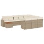 Set de sofás de jardín 11pzas con cojines ratán sintético beige de , Conjuntos de jardín - Ref: Foro24-3256639, Precio: 702,2...