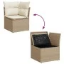 Garden sofa set with cushions 13 pieces beige synthetic rattan by , Garden sets - Ref: Foro24-3256723, Price: 983,29 €, Disco...