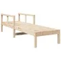 Solid pine wood lounger 199.5x62x55 cm by , Loungers - Ref: Foro24-832538, Price: 93,59 €, Discount: %