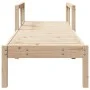 Solid pine wood lounger 199.5x62x55 cm by , Loungers - Ref: Foro24-832538, Price: 93,59 €, Discount: %