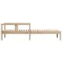 Solid pine wood lounger 199.5x62x55 cm by , Loungers - Ref: Foro24-832538, Price: 93,59 €, Discount: %