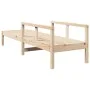 Solid pine wood lounger 199.5x62x55 cm by , Loungers - Ref: Foro24-832538, Price: 93,59 €, Discount: %