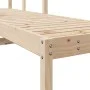 Solid pine wood lounger 199.5x62x55 cm by , Loungers - Ref: Foro24-832538, Price: 93,59 €, Discount: %