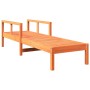 Tumbona de madera maciza de pino marrón cera 199,5x62x55 cm de , Tumbonas - Ref: Foro24-844642, Precio: 101,70 €, Descuento: %