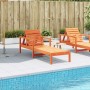 Tumbona de madera maciza de pino marrón cera 199,5x62x55 cm de , Tumbonas - Ref: Foro24-844642, Precio: 101,70 €, Descuento: %