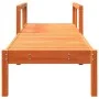 Wachsbraune Liege aus massivem Kiefernholz, 199,5 x 62 x 55 cm von , Liegen - Ref: Foro24-844642, Preis: 100,47 €, Rabatt: %