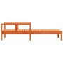 Tumbona de madera maciza de pino marrón cera 199,5x62x55 cm de , Tumbonas - Ref: Foro24-844642, Precio: 101,70 €, Descuento: %